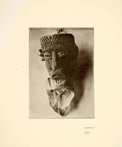1926 Print Ancient Pastorelas Hermit Tribal Mask Jalisco Mexico XGGC4