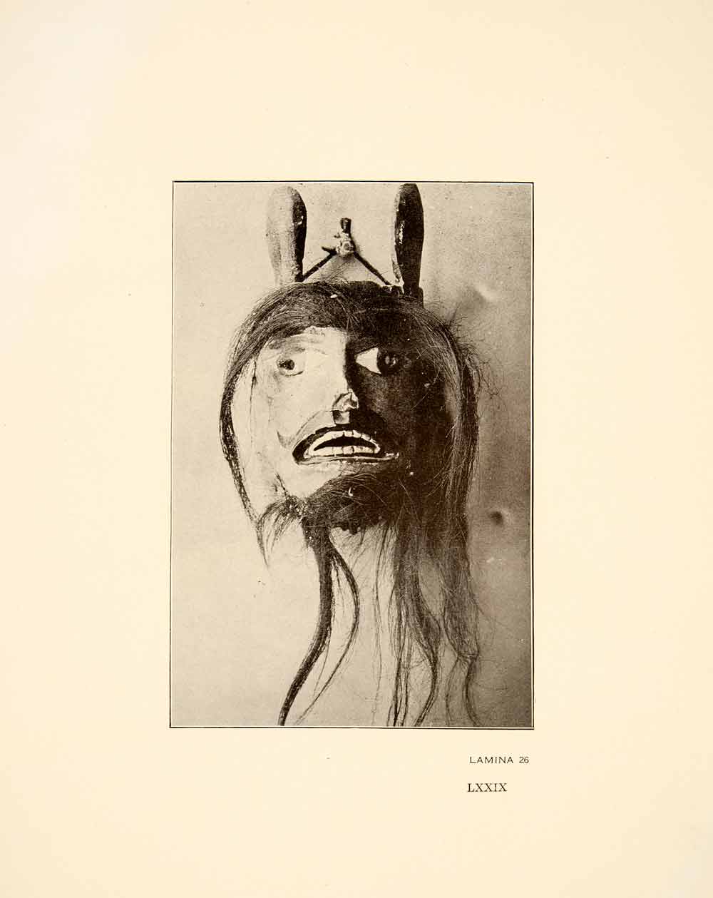 1926 Print Jalisco Mexico Ancient Tribal Colonial Mask Mexican Tribe XGGC4
