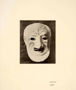 1926 Print Ancient Pasteboard Tribal Mask Mexico City Mexican Tribe XGGC4