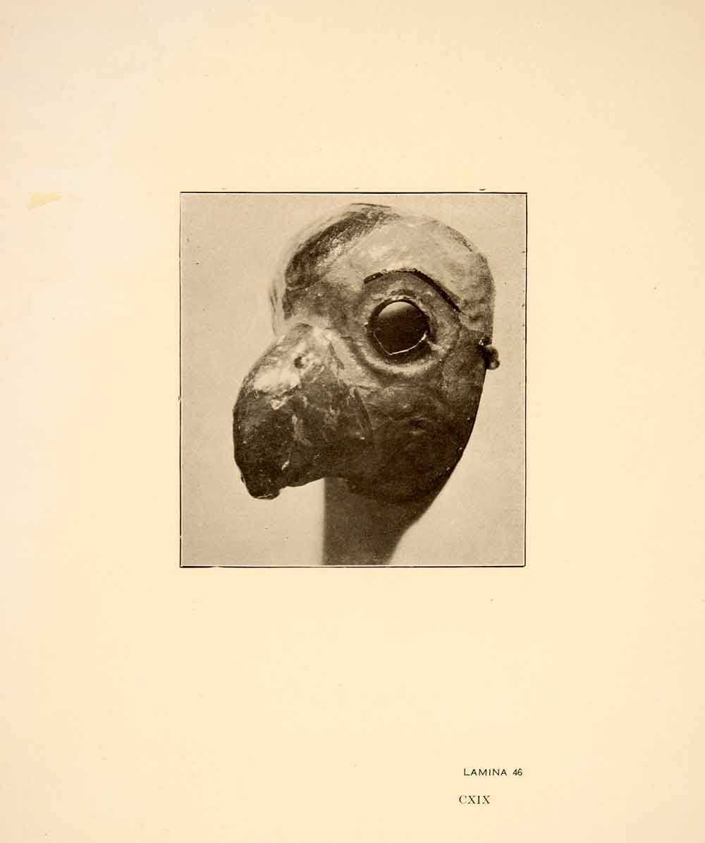 1926 Print Ancient Pasteboard Mexico City Tribal Mexican Parrot Bird Tribe XGGC4