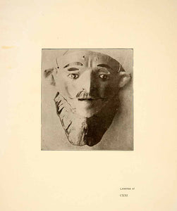 1926 Print Ancient Clay Mask Jalisco Mexico Tribe Mexican Archaeology XGGC4