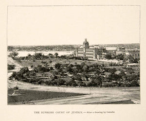 1894 Print High Court Judicature Fort William Supreme Justice Calcutta XGGC5