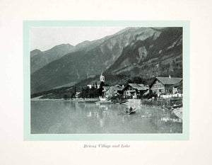 1910 Print Brienz Village Lake Interlaken Oberhasli Switzerland Bern XGGC8