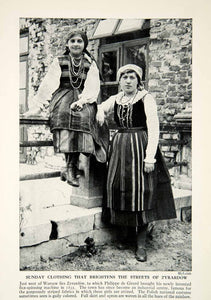 white christmas dresses 1938 Print Zyrardow Poland Traditional Costume Dress Fashion Historica –  Period Paper Historic Art LLC