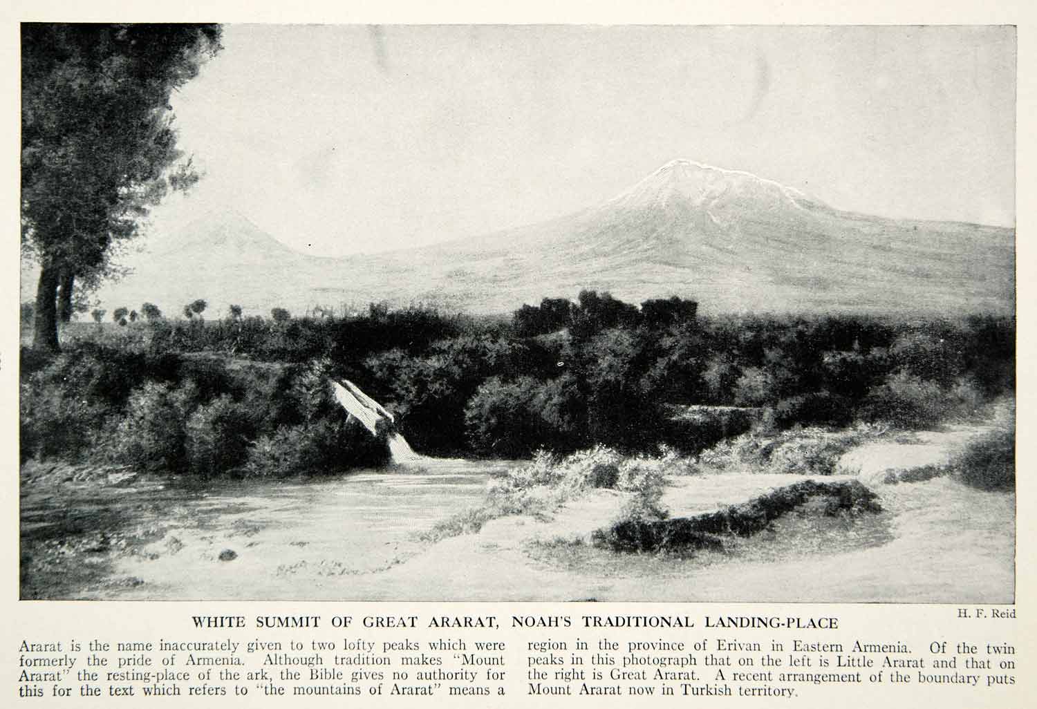 1938 Print Mount Ararat Turkey Landscape Mountain View Historical Image XGGD4