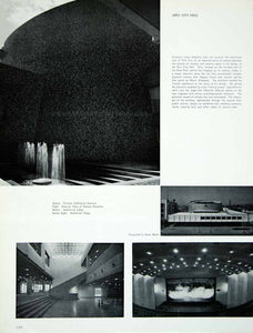 1968 Print Gifu City Hall Osamu Murai Junzo Sakakura Interior Architecture XGGD7