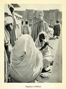 1936 Halftone Print Morocco Musician Instrument Music Costume Magician XGH1