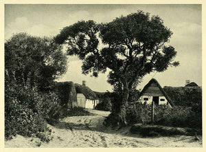 1949 Print Dokkedal Kokkedal Denmark Village Mulbjerg Vildmose Historic XGH9