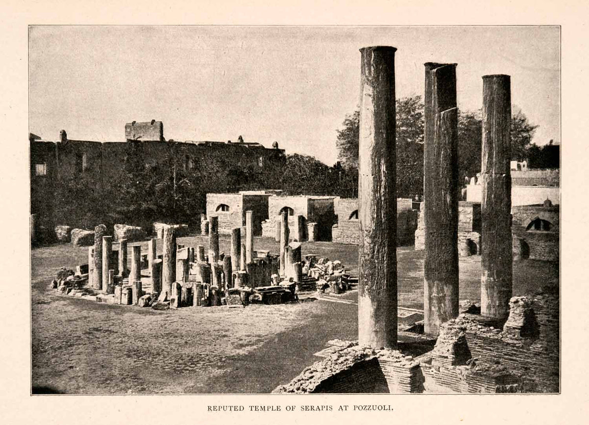 1904 Print Temple Serapis Pozzuoli Ancient Culture Italy Europe XGHA3 ...