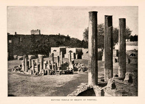 1904 Print Temple Serapis Pozzuoli Ancient Culture Italy Europe XGHA3