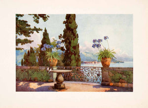 1908 Print Pallanza Isola Bella Lake Maggiore Italy Landscape Ella Du Cane XGHA5