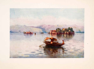 1908 Print Lake Maggiore Italy Island Communes Venetian Boat Ella Du Cane XGHA5