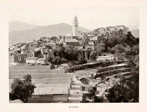 1905 Halftone Print Bussana Vecchia Liguria Italy Cityscape Landscape XGHA8