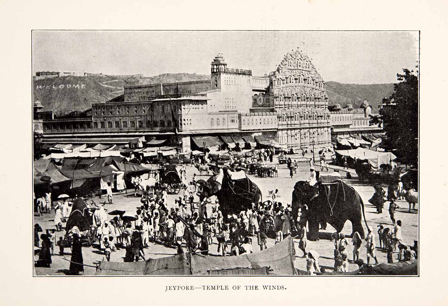 1903 Print Orissa India Jeypore Temple of the Winds Historic Image XGHB2