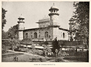 1903 Print 17th Century Itmad-ud-Daula Tomb Agra India Mughal Architecture XGHB2