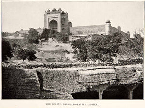 1903 Print Buland Darwaza Fatehpur Agra India Sandstone City Gate Historic XGHB2