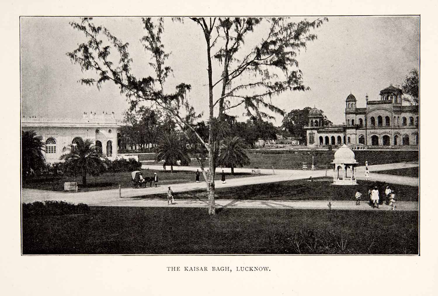 1903 Print Kaiserbagh Lucknow India Landscape Cityscape Historical Image XGHB2