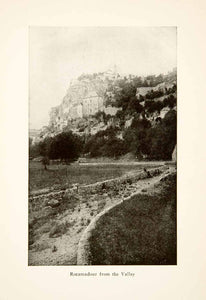 1917 Print Rocamadour Valley Occitan France Roy L. Hilton Quercy Dordogne XGHB6