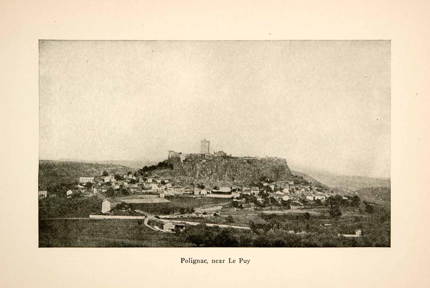 1917 Print Polignac Le Puy Puy-en-Velay France Roy L. Hilton Haute-Loire XGHB6