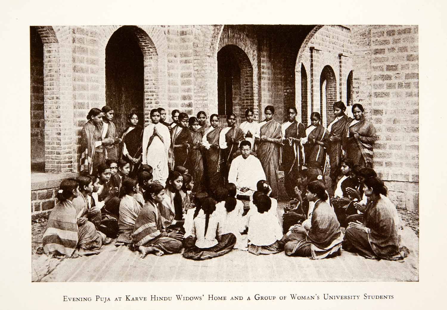1925 Print Dhondo Keshov Karve Widows Home Puja Hingane Stree Shikshan XGHB8
