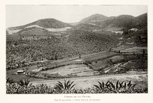 1897 Print Mexico Cumbre De Las Cruces Battle Mountains Valley Railroad XGHC2
