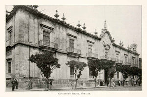 1897 Print Mexico Governor's Palace Morelia State Government Arriaga Isaac XGHC2