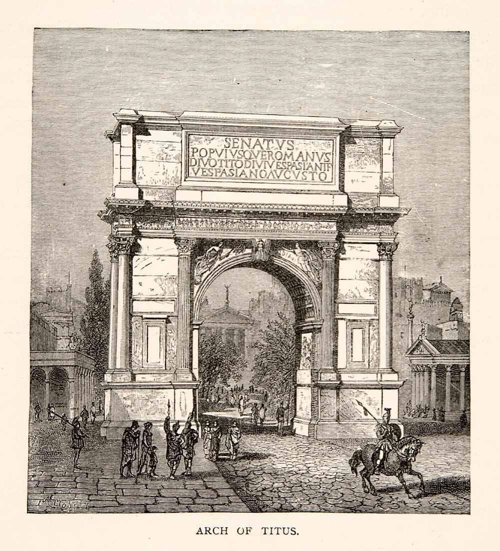 Titus Ramp Arch Of Titus Drawing