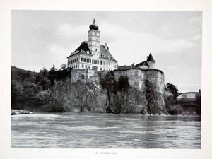 1956 Print Schonbuhel Castle Bishops Passau Danube River Jonas Rudolph XGHC9