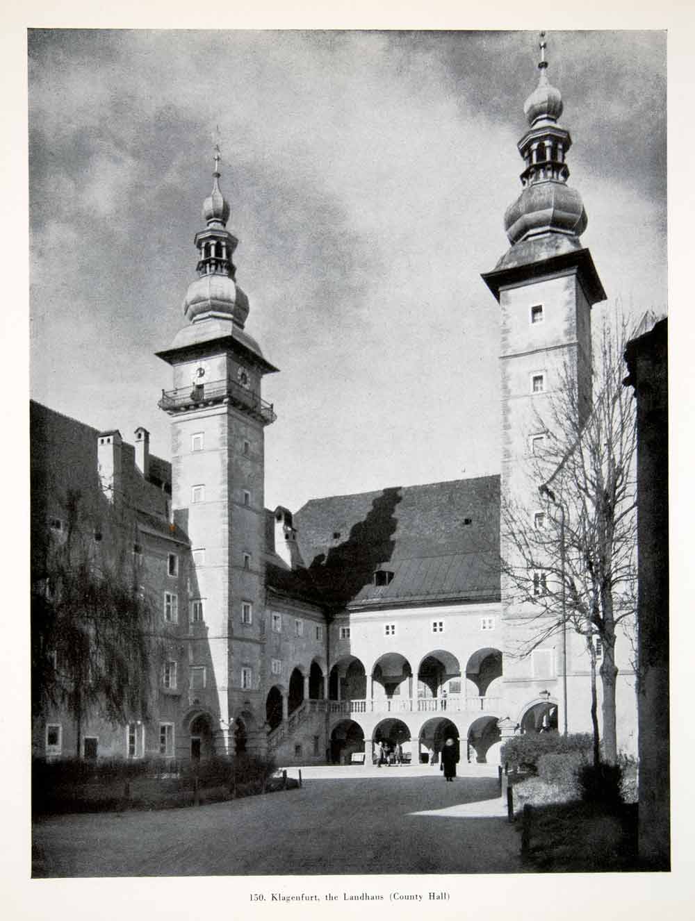 1956 Print Klagenfurt Landhaus County Hall Hans Freymann Bruhlmeyer XGHC9