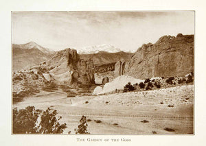 1916 Print American West Natural History Mountain Range Wild Untamed XGHD3