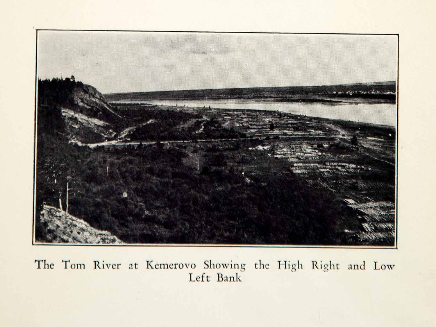 1929 Print Kemerovo Oblast Russia Tom River Kuznetsk Basin City Landscape XGHD6