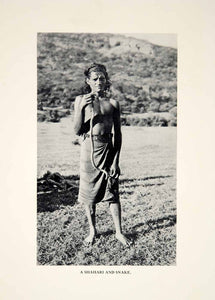 1932 Print Shahari Snake Catcher Arabia Felix Native Tribesman Middle East XGHD7