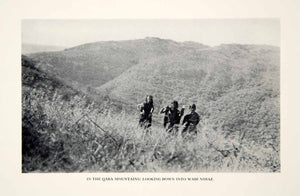 1932 Print Qara Mountains Native People Wadi Nihaz Landscape Middle East XGHD7