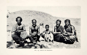 1932 Print Shahara Tribesmen People Culture Native Ethnic Men Middle East XGHD7