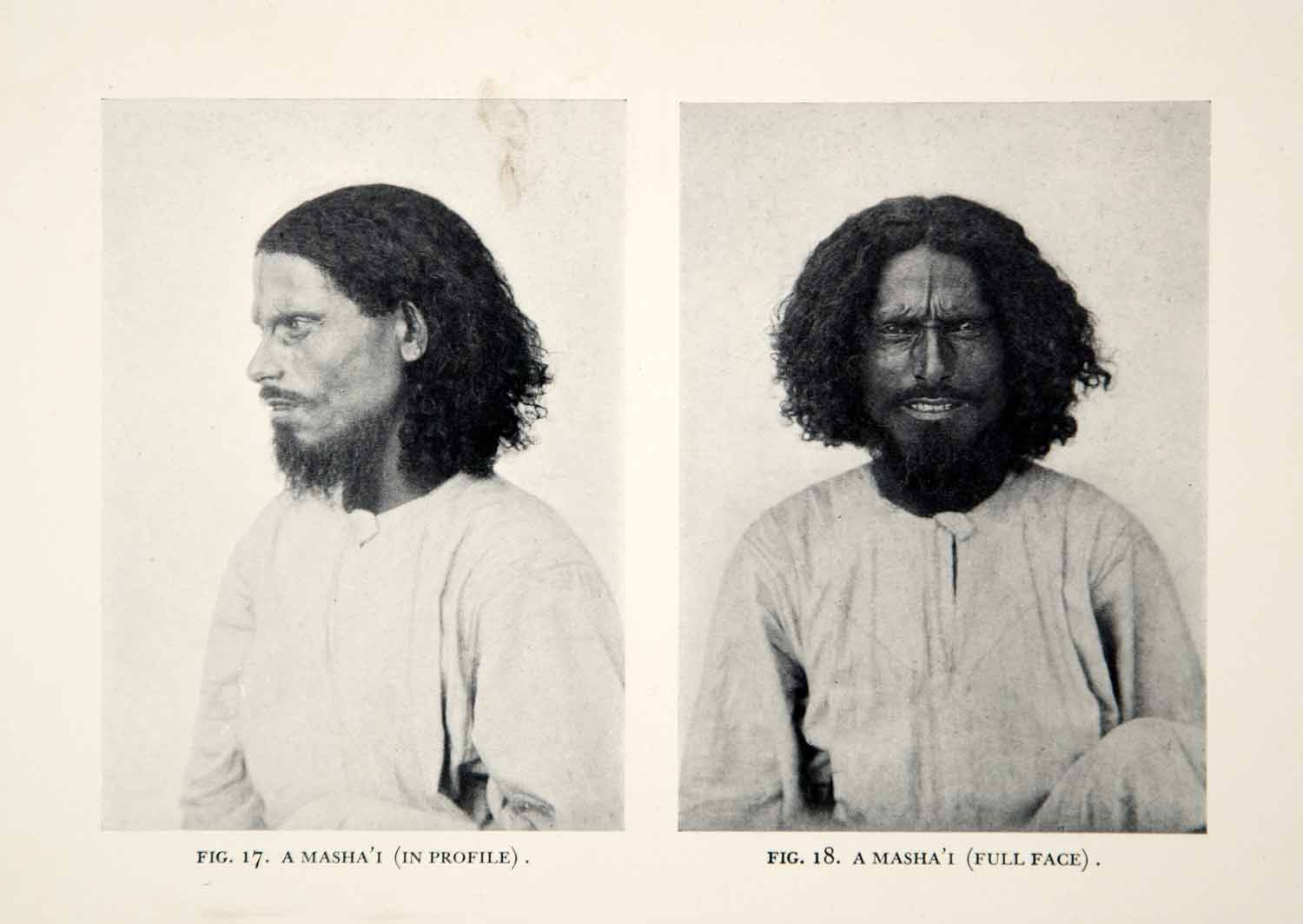1932 Print Masha-i Man Profile Ethnic Tribesman Portrait Middle Eastern XGHD7