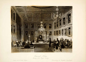1845 Steel Engraving Frederick William Fairholt Somerset House Royal XGHD9