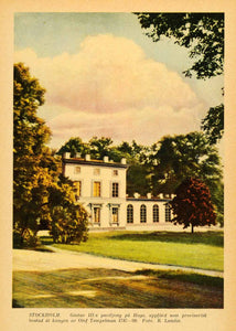 1936 Print Gustav III Royal Pavilion Haga Park Stockholm Sweden Artwork XGI1