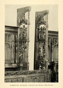 1899 Print Carving Scripture Wood Bolsward Netherlands Biblical Friesland XGI5