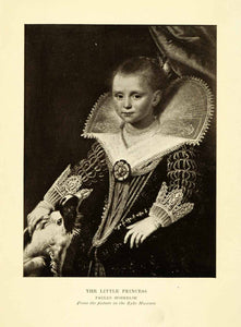 1906 Print Paulus Moreelse Portrait Little Princess Costume Dress Period XGI6