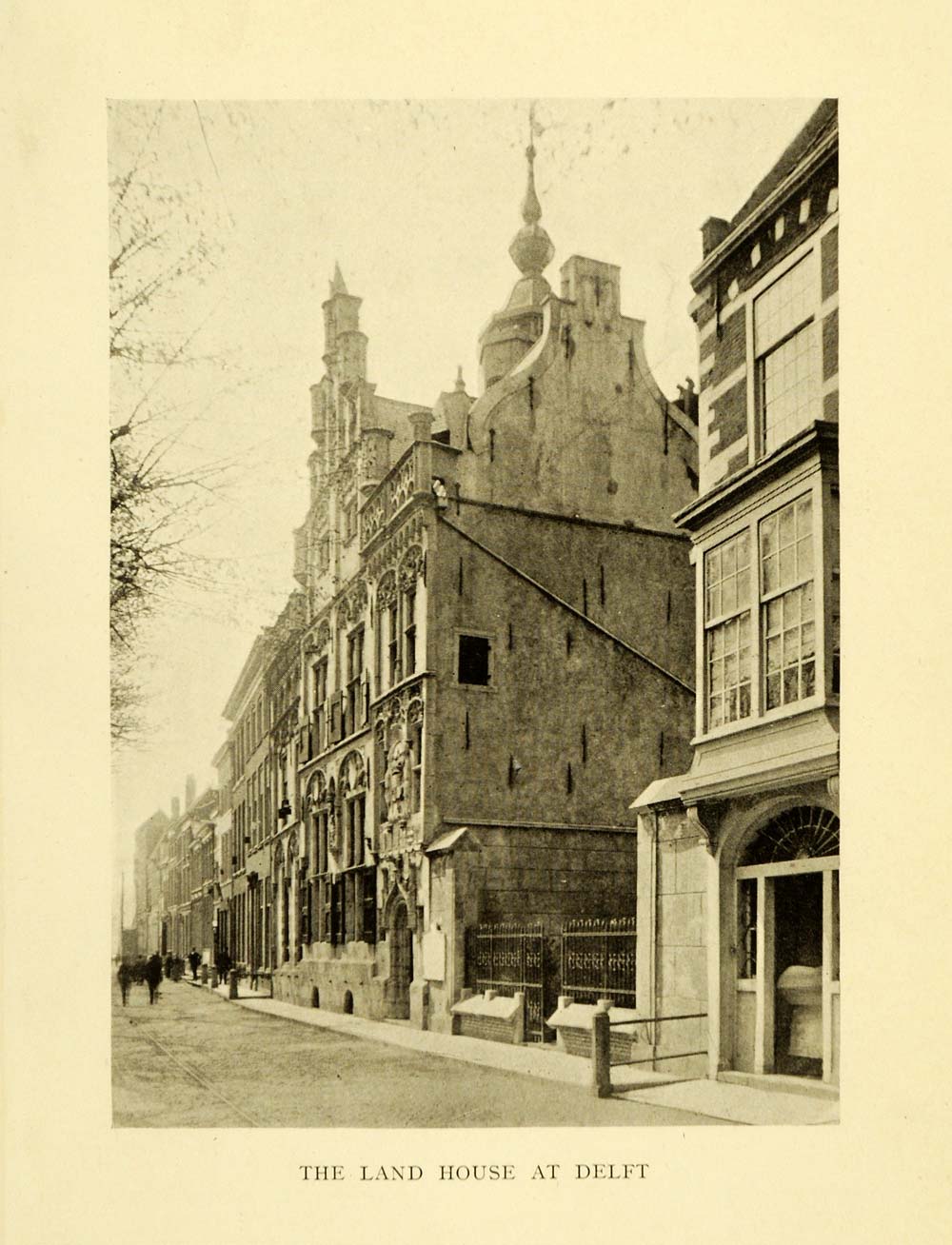 1913 Print House Delft Netherlands South Holland Architecture Nederland Art XGI7