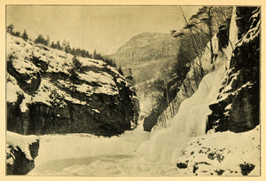 1902 Print Glacier Mountain Furuheim Mountainous Landscape Snow Winter Ice XGI8