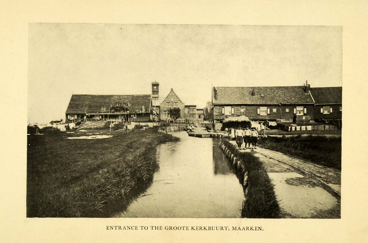 1906 Print Groote Kerkbuurt Maarken Marken Netherlands IJsselmeer North XGI9