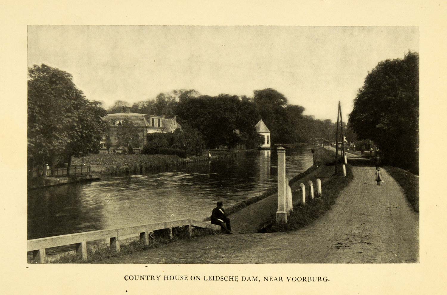 1906 Print Country House Leidsche Dam Voorburg Netherlands Leidschendam XGI9