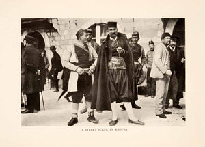 1908 Halftone Print Holbach Dubrovnik Ragusa Croatia Costume Dalmatia XGIA1