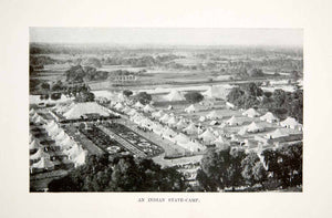 1907 Print Asia India Encampment Campsite Tents Settlement Landscape XGIB1