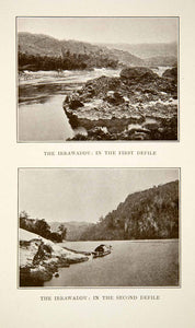 1907 Print Irrawaddy Burma Natural History Landscape Historic Image Defile XGIB2