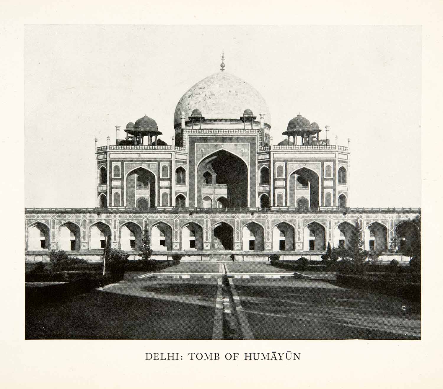 1938 Print Delhi India Tomb Humayun Architecture Historical Landmark XGIB6