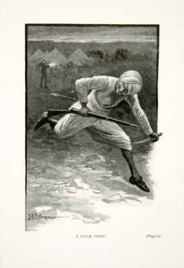1900 Print Middle Eastern Rifle Thief Sword Weapons Firearms John Wimbush XGIB8