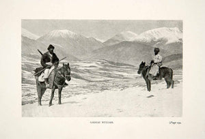 1900 Print Gaggai Nullah Middle Eastern Natives Horseback Riding Landscape XGIB8
