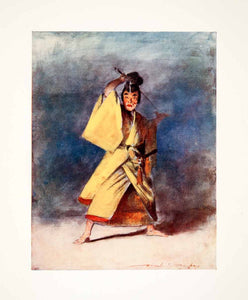 1905 Color Print Mortimer Menpes Asian Art Orient Japanese Samara Sword XGIC2
